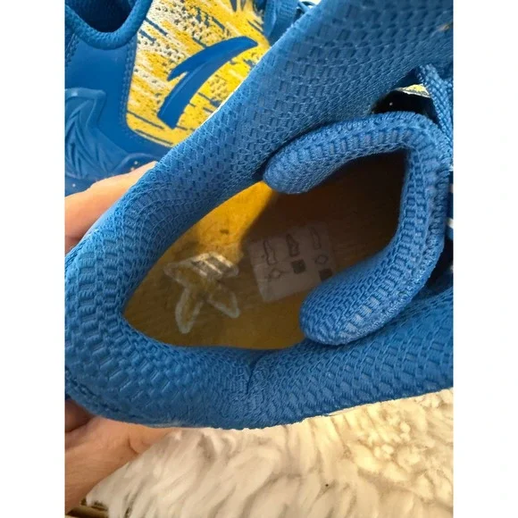 ANTA Klay‎ Thompson KT Blue Yellow Basketball Shoes Mens Size 13 warriors